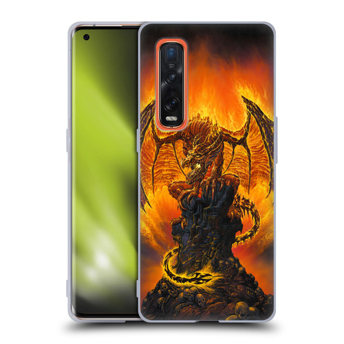 Ed Beard Jr Dragons Harbinger Of Fire Soft Gel Case for OPPO Find X2 Pro 5G