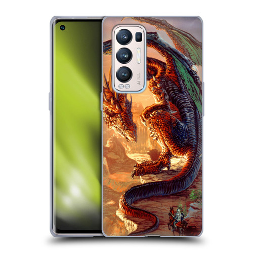 Ed Beard Jr Dragons Bravery Misplaced Soft Gel Case for OPPO Find X3 Neo / Reno5 Pro+ 5G