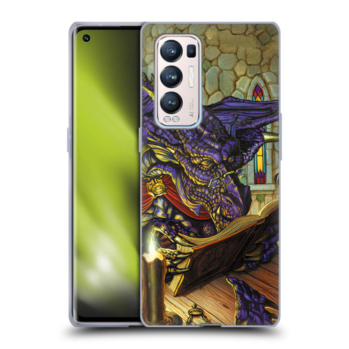 Ed Beard Jr Dragons A Good Book Soft Gel Case for OPPO Find X3 Neo / Reno5 Pro+ 5G