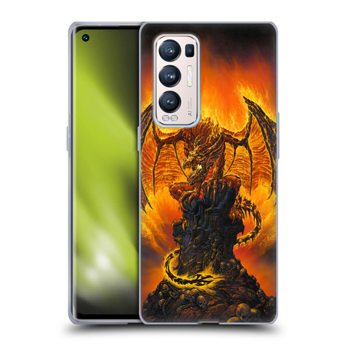 Ed Beard Jr Dragons Harbinger Of Fire Soft Gel Case for OPPO Find X3 Neo / Reno5 Pro+ 5G