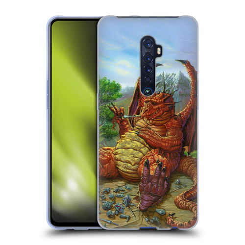 Ed Beard Jr Dragons Lunch With A Toothpick Soft Gel Case for OPPO Reno 2