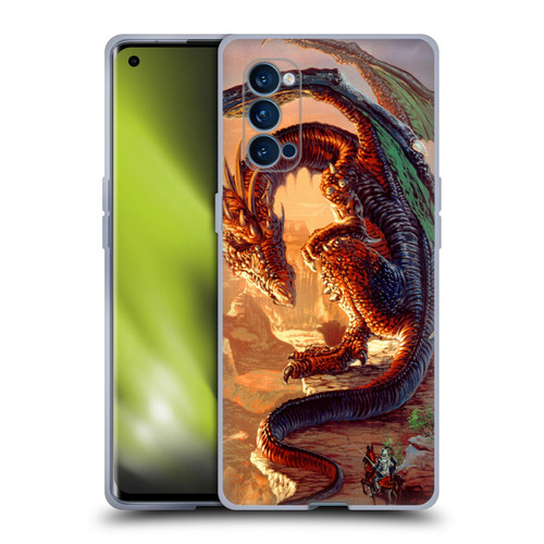 Ed Beard Jr Dragons Bravery Misplaced Soft Gel Case for OPPO Reno 4 Pro 5G