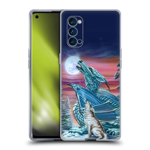 Ed Beard Jr Dragons Moon Song Wolf Moon Soft Gel Case for OPPO Reno 4 Pro 5G