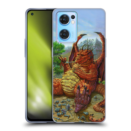 Ed Beard Jr Dragons Lunch With A Toothpick Soft Gel Case for OPPO Reno7 5G / Find X5 Lite