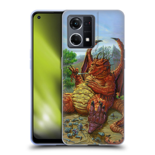 Ed Beard Jr Dragons Lunch With A Toothpick Soft Gel Case for OPPO Reno8 4G