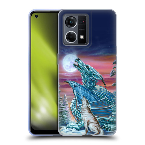 Ed Beard Jr Dragons Moon Song Wolf Moon Soft Gel Case for OPPO Reno8 4G