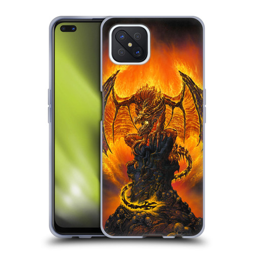 Ed Beard Jr Dragons Harbinger Of Fire Soft Gel Case for OPPO Reno4 Z 5G