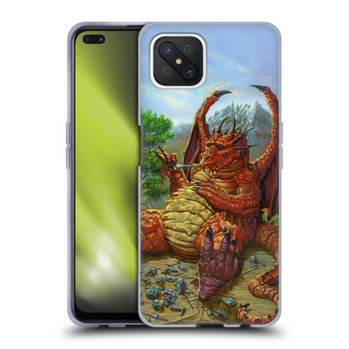 Ed Beard Jr Dragons Lunch With A Toothpick Soft Gel Case for OPPO Reno4 Z 5G