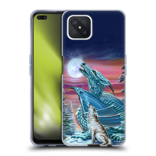 Ed Beard Jr Dragons Moon Song Wolf Moon Soft Gel Case for OPPO Reno4 Z 5G