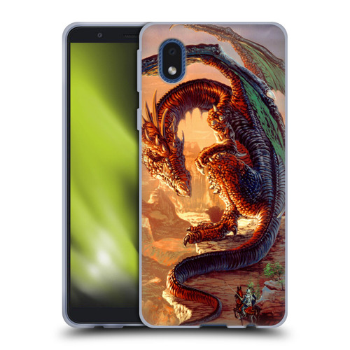 Ed Beard Jr Dragons Bravery Misplaced Soft Gel Case for Samsung Galaxy A01 Core (2020)