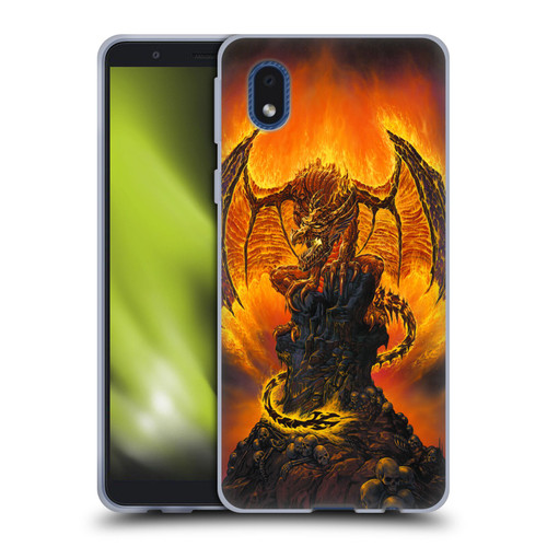 Ed Beard Jr Dragons Harbinger Of Fire Soft Gel Case for Samsung Galaxy A01 Core (2020)
