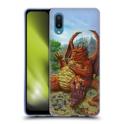 Ed Beard Jr Dragons Lunch With A Toothpick Soft Gel Case for Samsung Galaxy A02/M02 (2021)