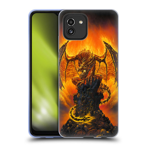 Ed Beard Jr Dragons Harbinger Of Fire Soft Gel Case for Samsung Galaxy A03 (2021)
