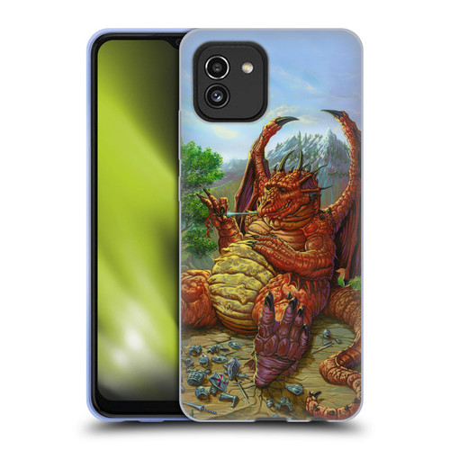 Ed Beard Jr Dragons Lunch With A Toothpick Soft Gel Case for Samsung Galaxy A03 (2021)