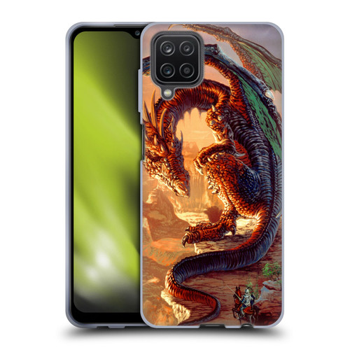 Ed Beard Jr Dragons Bravery Misplaced Soft Gel Case for Samsung Galaxy A12 (2020)