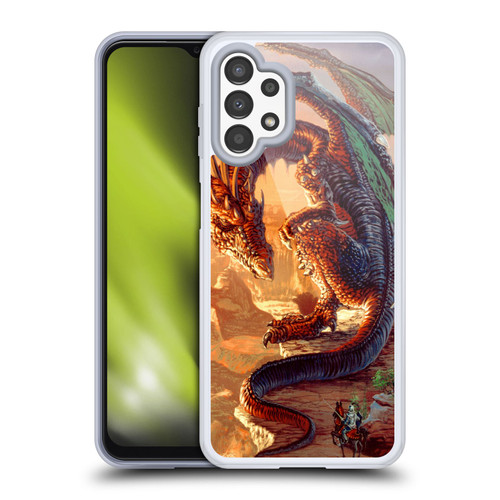 Ed Beard Jr Dragons Bravery Misplaced Soft Gel Case for Samsung Galaxy A13 (2022)