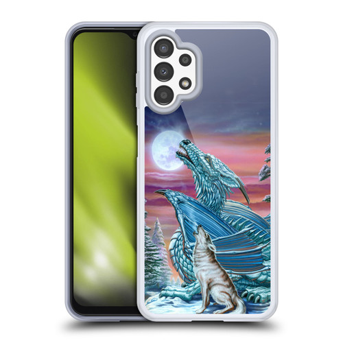 Ed Beard Jr Dragons Moon Song Wolf Moon Soft Gel Case for Samsung Galaxy A13 (2022)