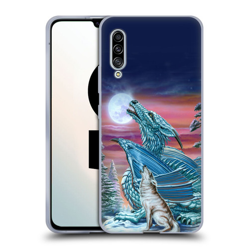 Ed Beard Jr Dragons Moon Song Wolf Moon Soft Gel Case for Samsung Galaxy A90 5G (2019)