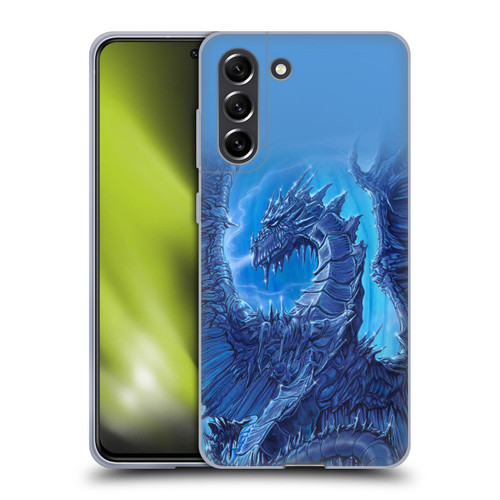 Ed Beard Jr Dragons Glacier Soft Gel Case for Samsung Galaxy S21 FE 5G