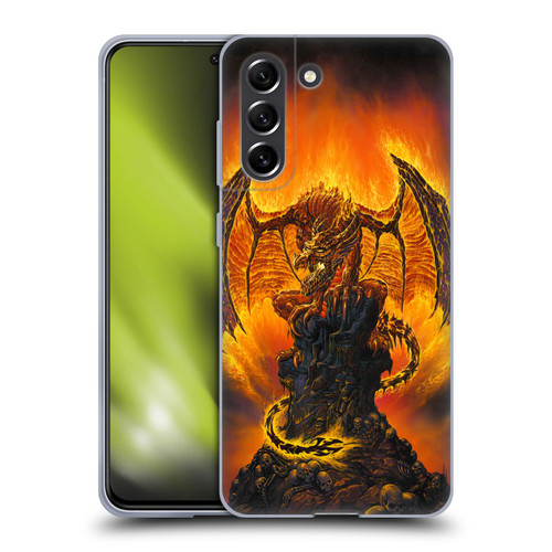 Ed Beard Jr Dragons Harbinger Of Fire Soft Gel Case for Samsung Galaxy S21 FE 5G