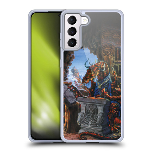 Ed Beard Jr Dragons Ancient Scholar Soft Gel Case for Samsung Galaxy S21+ 5G