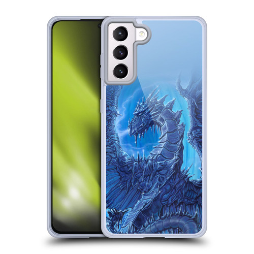 Ed Beard Jr Dragons Glacier Soft Gel Case for Samsung Galaxy S21+ 5G