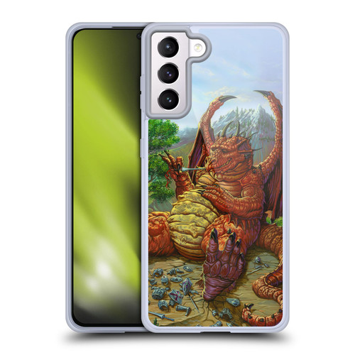 Ed Beard Jr Dragons Lunch With A Toothpick Soft Gel Case for Samsung Galaxy S21+ 5G