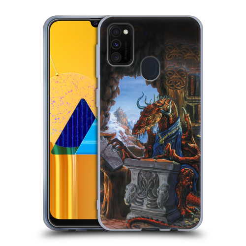 Ed Beard Jr Dragons Ancient Scholar Soft Gel Case for Samsung Galaxy M30s (2019)/M21 (2020)