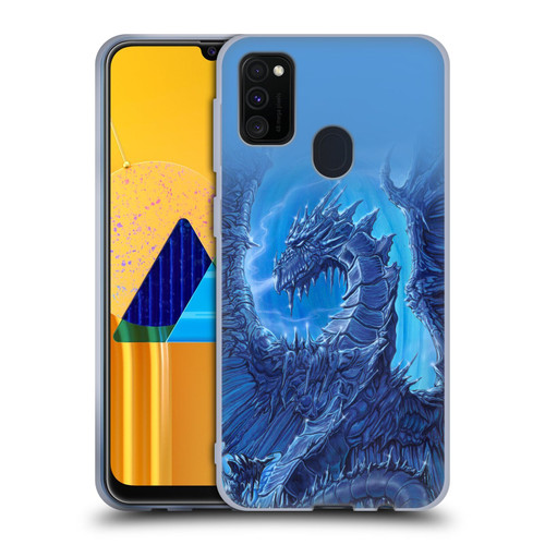 Ed Beard Jr Dragons Glacier Soft Gel Case for Samsung Galaxy M30s (2019)/M21 (2020)