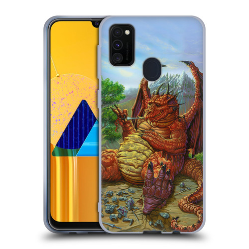 Ed Beard Jr Dragons Lunch With A Toothpick Soft Gel Case for Samsung Galaxy M30s (2019)/M21 (2020)