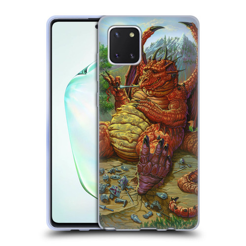 Ed Beard Jr Dragons Lunch With A Toothpick Soft Gel Case for Samsung Galaxy Note10 Lite