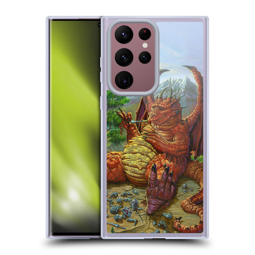 Ed Beard Jr Dragons Lunch With A Toothpick Soft Gel Case for Samsung Galaxy S22 Ultra 5G