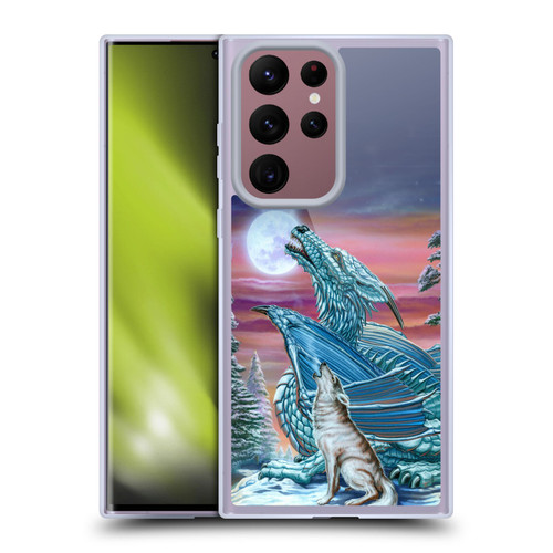 Ed Beard Jr Dragons Moon Song Wolf Moon Soft Gel Case for Samsung Galaxy S22 Ultra 5G