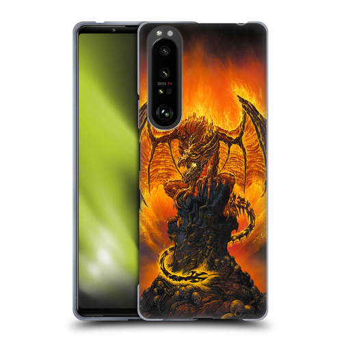 Ed Beard Jr Dragons Harbinger Of Fire Soft Gel Case for Sony Xperia 1 III