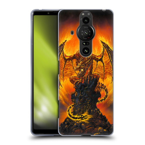 Ed Beard Jr Dragons Harbinger Of Fire Soft Gel Case for Sony Xperia Pro-I