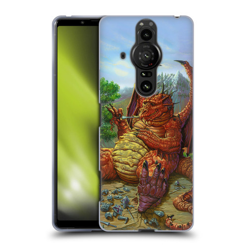 Ed Beard Jr Dragons Lunch With A Toothpick Soft Gel Case for Sony Xperia Pro-I