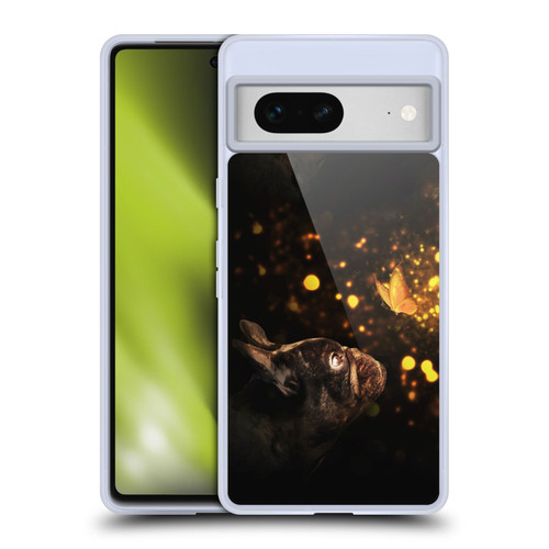 Klaudia Senator French Bulldog Butterfly Soft Gel Case for Google Pixel 7