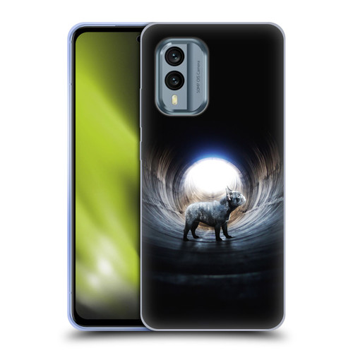 Klaudia Senator French Bulldog Lost Soft Gel Case for Nokia X30