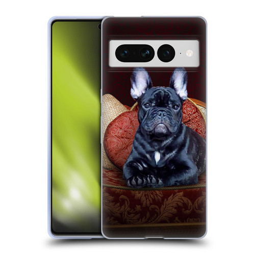 Klaudia Senator French Bulldog 2 Classic Couch Soft Gel Case for Google Pixel 7 Pro