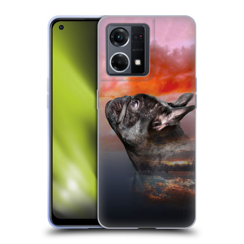 Klaudia Senator French Bulldog 2 Reminisce Soft Gel Case for OPPO Reno8 4G