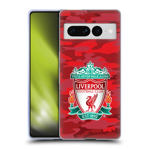 Liverpool Football Club Camou Home Colourways Crest Soft Gel Case for Google Pixel 7 Pro