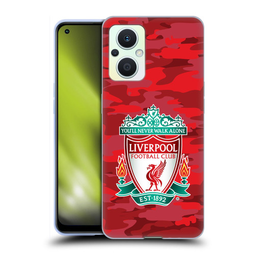 Liverpool Football Club Camou Home Colourways Crest Soft Gel Case for OPPO Reno8 Lite