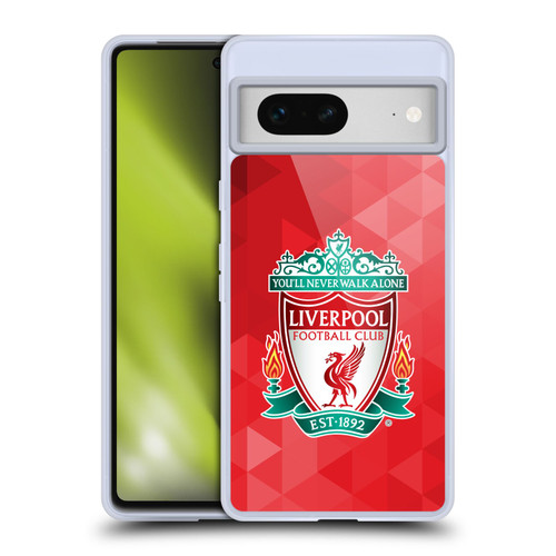 Liverpool Football Club Crest 1 Red Geometric 1 Soft Gel Case for Google Pixel 7