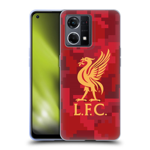 Liverpool Football Club Digital Camouflage Home Red Soft Gel Case for OPPO Reno8 4G
