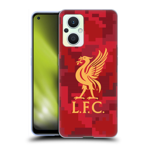 Liverpool Football Club Digital Camouflage Home Red Soft Gel Case for OPPO Reno8 Lite