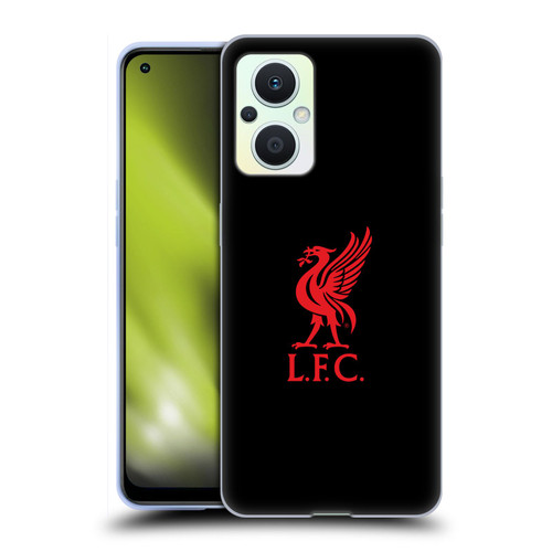 Liverpool Football Club Liver Bird Red Logo On Black Soft Gel Case for OPPO Reno8 Lite