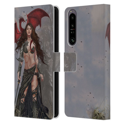 Nene Thomas Gothic Dragon Witch Warrior Sword Leather Book Wallet Case Cover For Sony Xperia 1 IV
