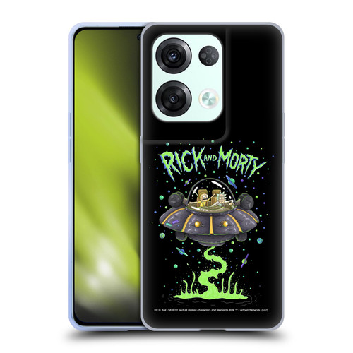 Rick And Morty Season 1 & 2 Graphics The Space Cruiser Soft Gel Case for OPPO Reno8 Pro