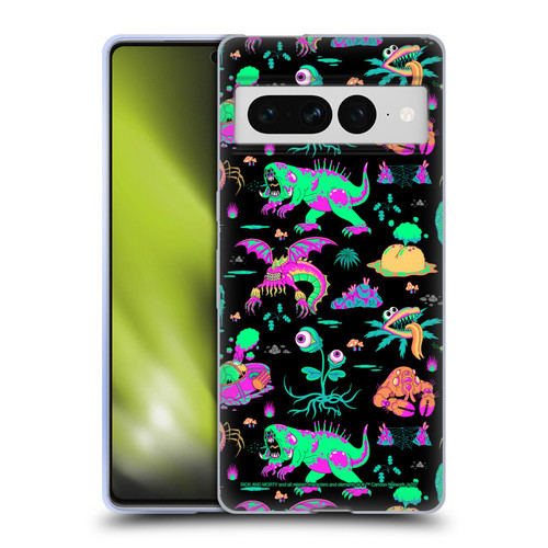 Rick And Morty Season 3 Graphics Aliens Soft Gel Case for Google Pixel 7 Pro