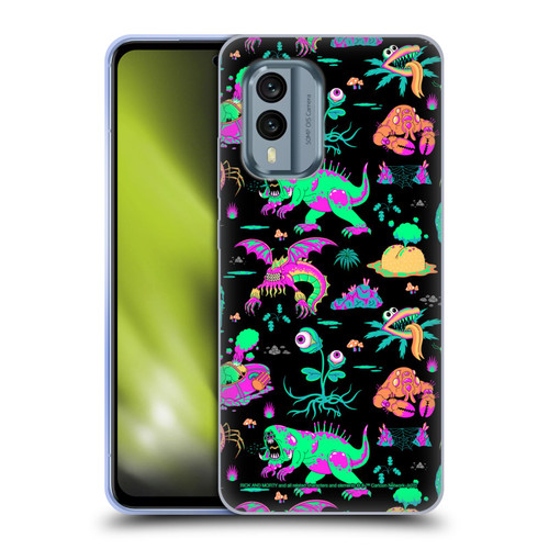 Rick And Morty Season 3 Graphics Aliens Soft Gel Case for Nokia X30